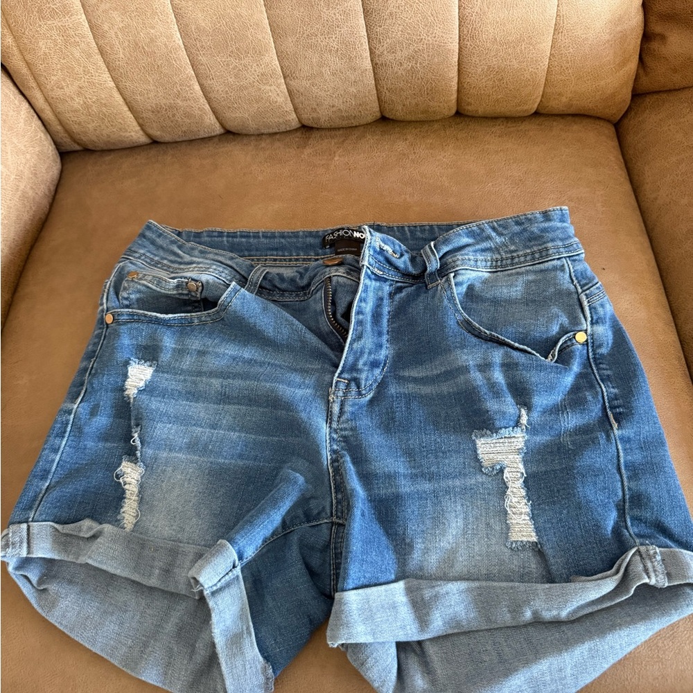Fashion Nova Blue Jean Shorts